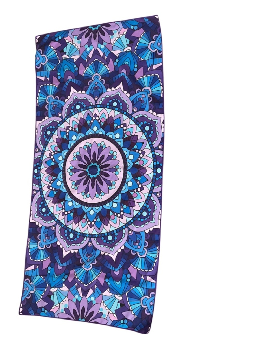 Mandala & Palm Tree Reversible Microfiber Beach Towel Quick Dry Yoga Meditation